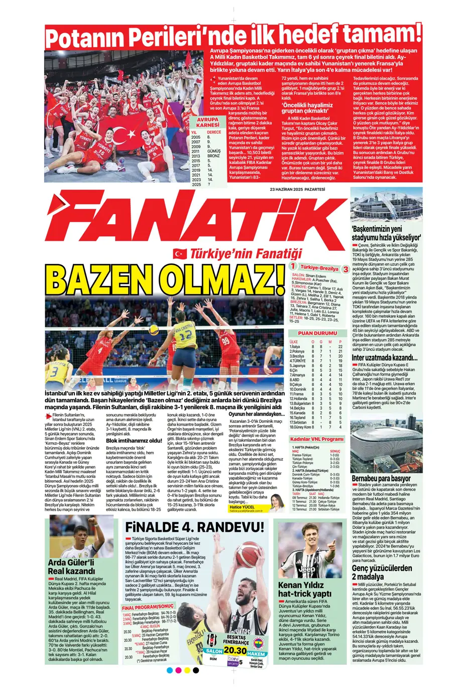 "Fenerbahçe'den Jadon Sancho bombası" | Sporun manşetleri - 27