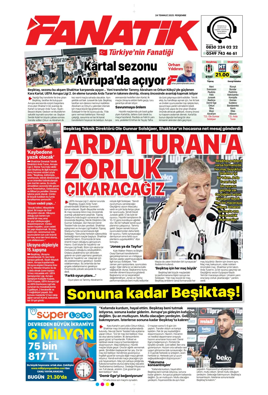 "Enzo Millot Aslan oluyor" | Sporun manşetleri - 33