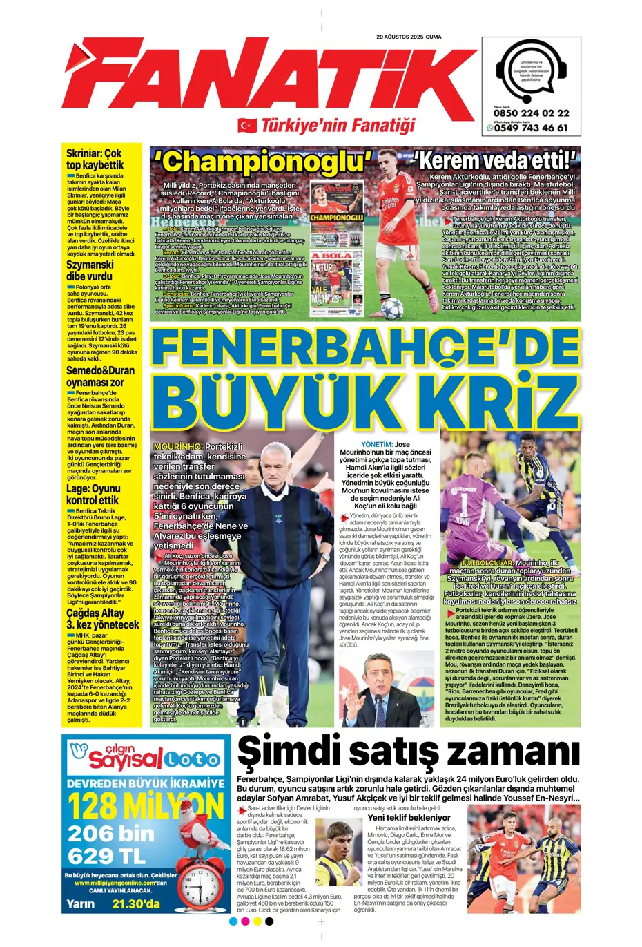 "Avrupa da gitti Solskjaer de" | Sporun manşetleri - 28