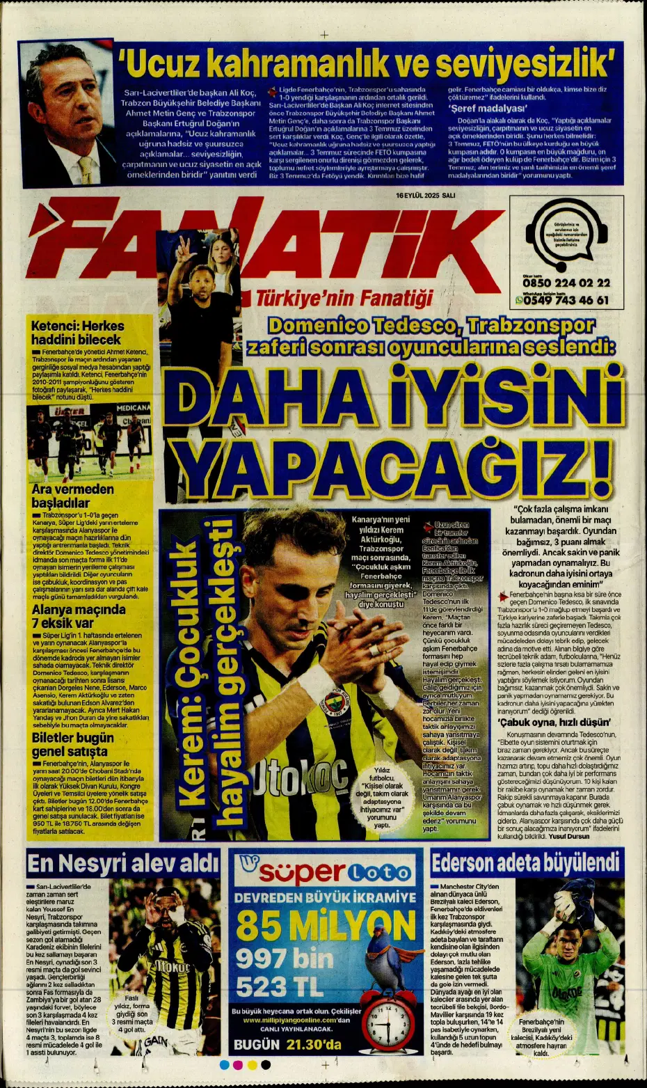 "Fenerbahçe'den David Alaba bombası" | Sporun manşetleri - 18