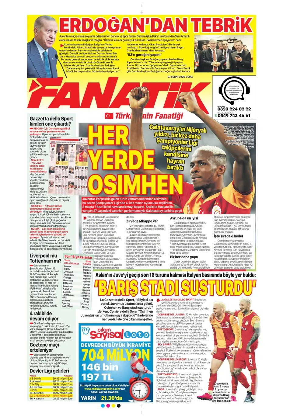 "Osimhen için müthiş iddia!" | Sporun manşetleri - 38 "Osimhen için müthiş iddia!" | Sporun manşetleri - 38