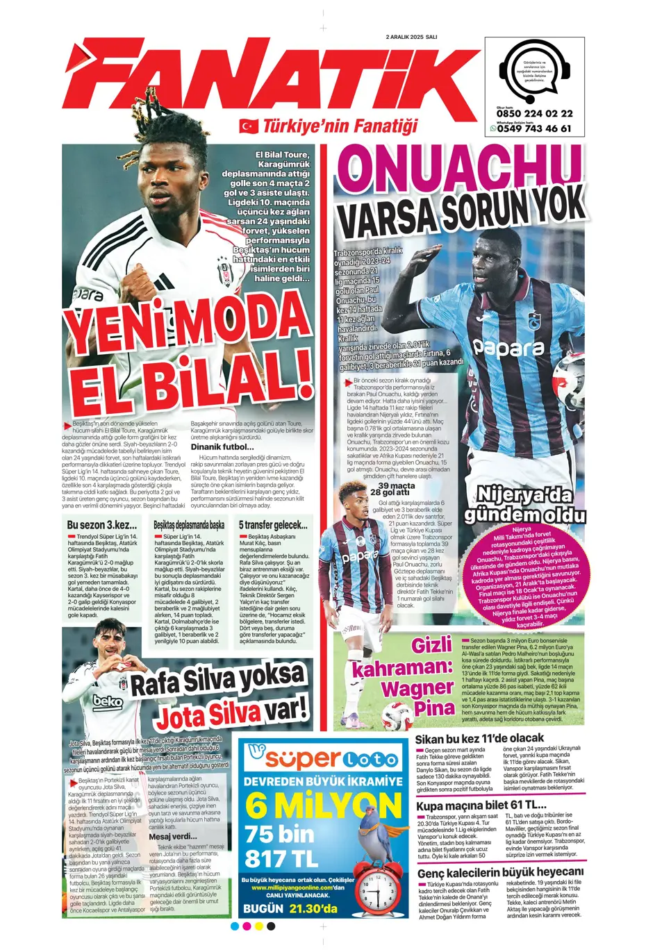 "90+5'te Galatasaray'ı dur'Duran' kafa" | Sporun manşetleri - 34