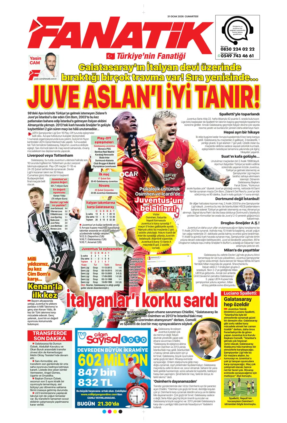 "Lookman, Fenerbahçe'de" | Sporun manşetleri - 30