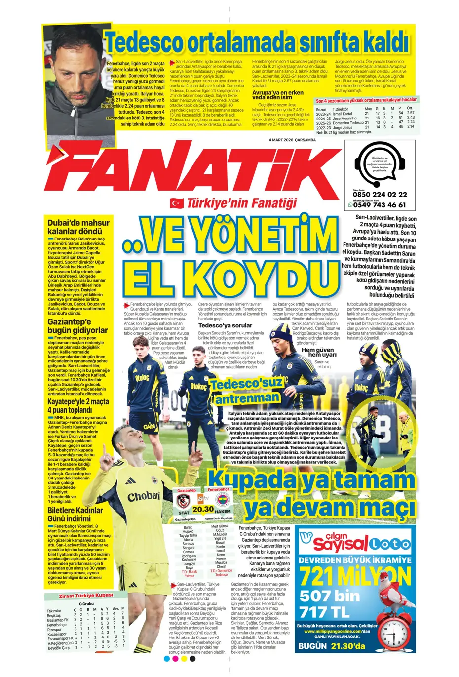 "Anlaşma tamam, sezon sonunda Fenerbahçe'den ayrılıyor" | Sporun manşetleri - 27 "Anlaşma tamam, sezon sonunda Fenerbahçe'den ayrılıyor" | Sporun manşetleri - 27