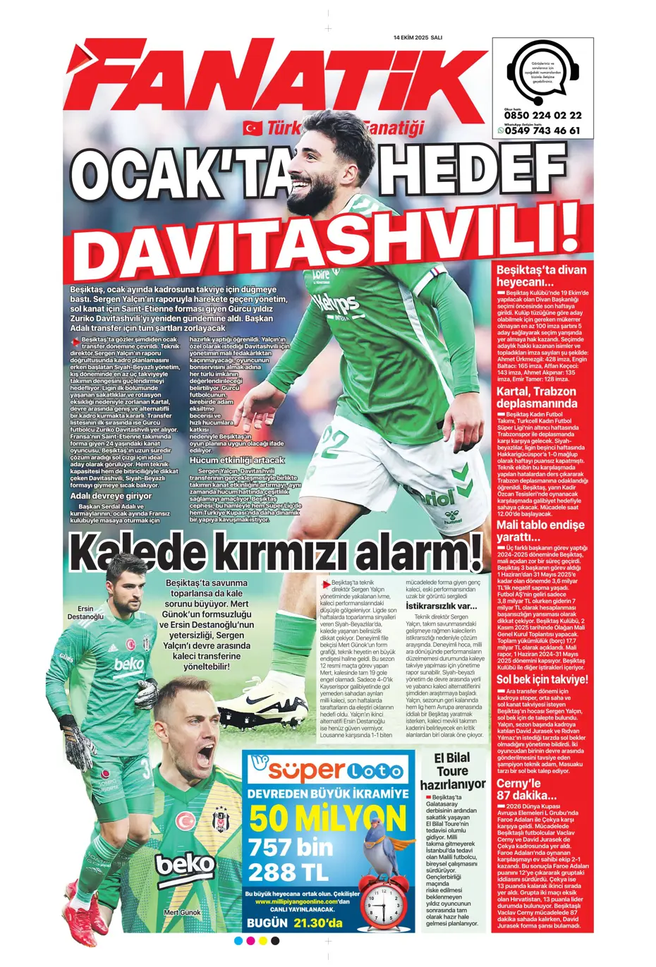 "Beşiktaş'ta İrfan Can Kahveci sürprizi" | Sporun manşetleri - 26 "Beşiktaş'ta İrfan Can Kahveci sürprizi" | Sporun manşetleri - 26