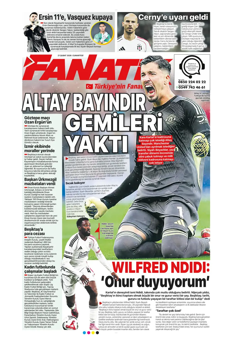 "İlk transfer Altay Bayındır" | Sporun manşetleri - 41