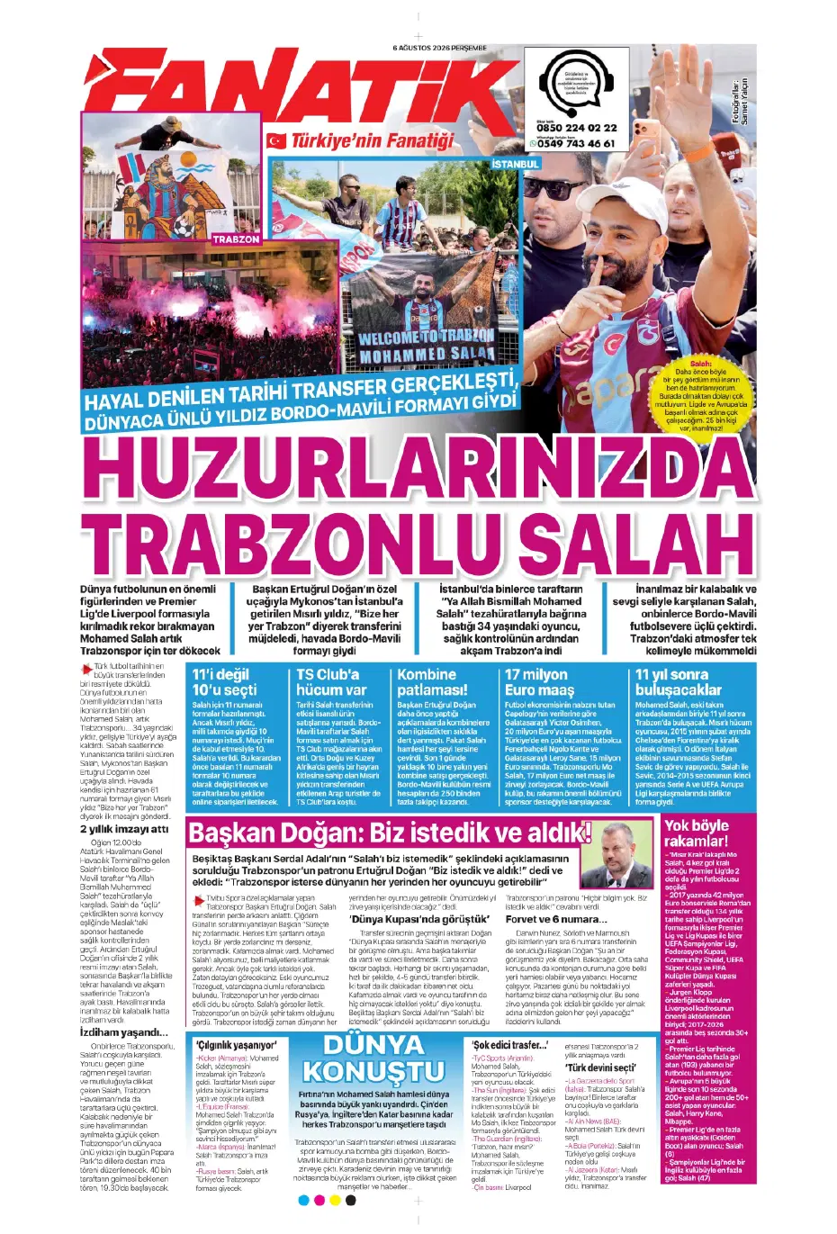 Tüm dünya Salah ve Trabzonspor'u konuşuyor | Sporun manşetleri - 17 Tüm dünya Salah ve Trabzonspor'u konuşuyor | Sporun manşetleri - 17