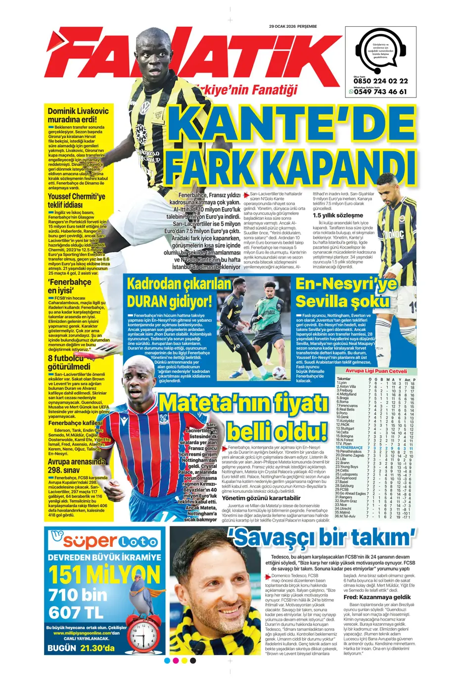 "Galatasaray'dan Şampiyonlar Ligi maçı sonrası transfer: İş bitirildi" | Sporun manşetleri - 33 "Galatasaray'dan Şampiyonlar Ligi maçı sonrası transfer: İş bitirildi" | Sporun manşetleri - 33