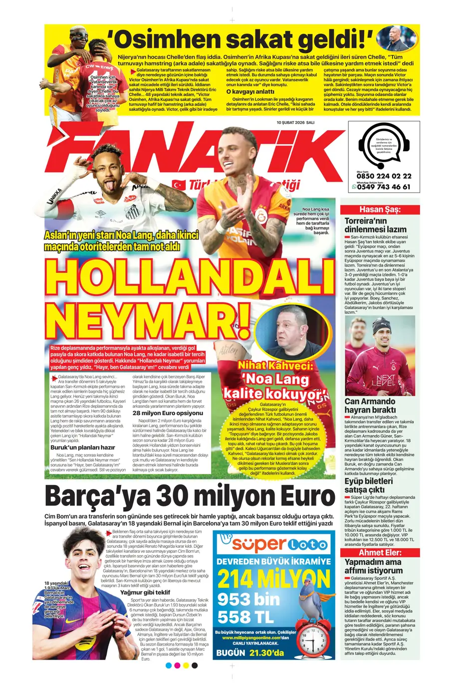 "Victor Osimhen'le ilgili bomba iddia" | Sporun manşetleri - 35 "Victor Osimhen'le ilgili bomba iddia" | Sporun manşetleri - 35