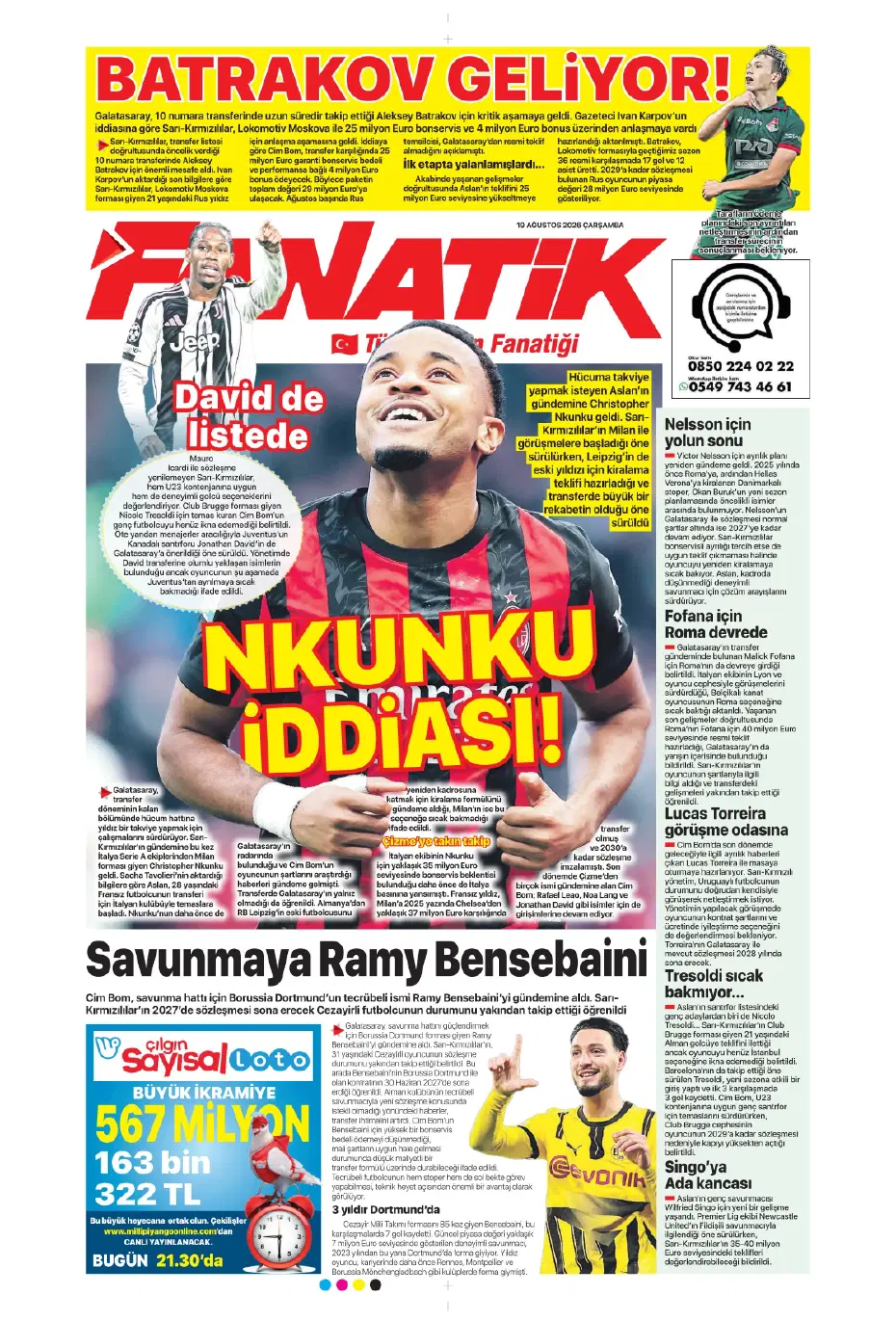 "Batrakov: Galatasaray'a gidiyorum" | Sporun manşetleri - 21