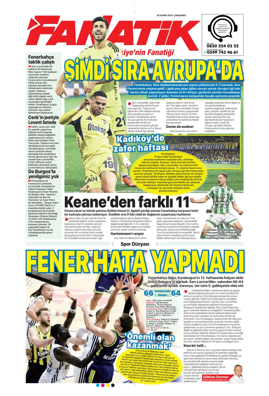 "Galatasaray Şampiyonlar Ligi'nde sakata geldi" | Sporun manşetleri - 28