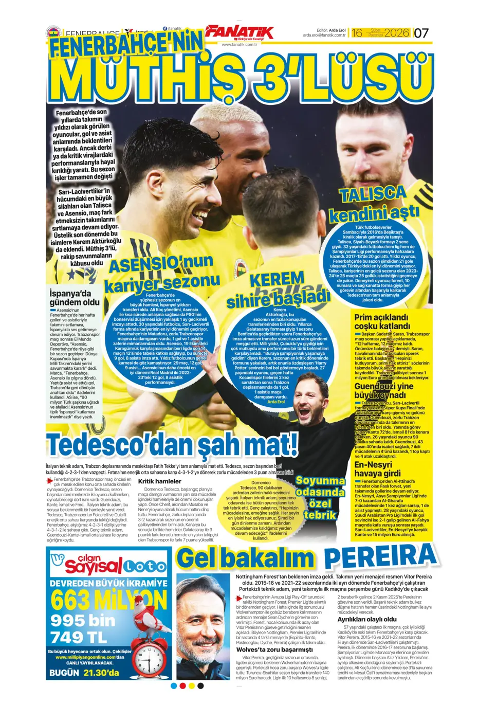 "Galatasaray Fenerbahçe'yi FIFA'ya şikayet ediyor" | Sporun manşetleri - 33