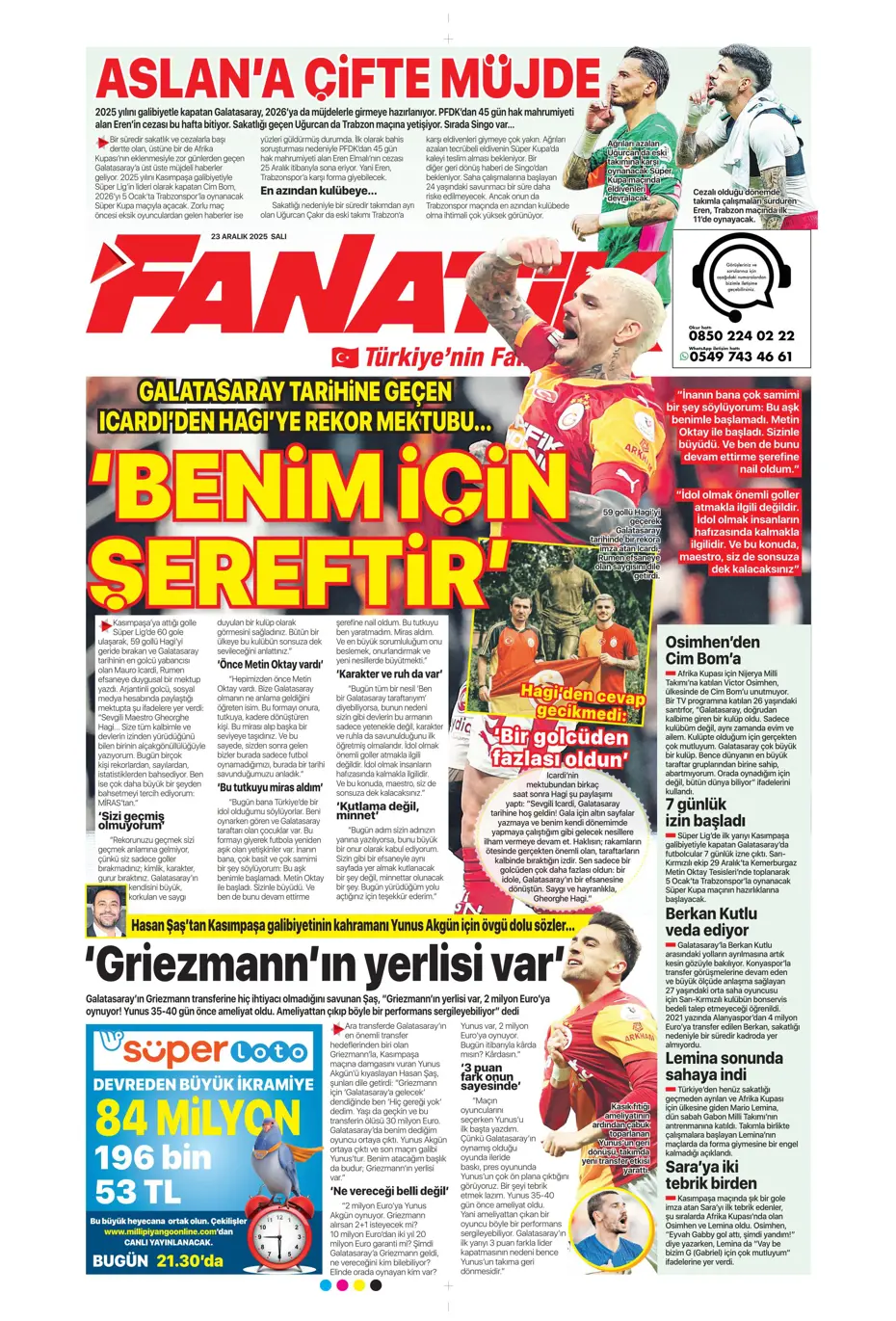 "Fenerbahçe'den Talisca'yla ilgili son karar çıktı" | Sporun manşetleri - 29 "Fenerbahçe'den Talisca'yla ilgili son karar çıktı" | Sporun manşetleri - 29
