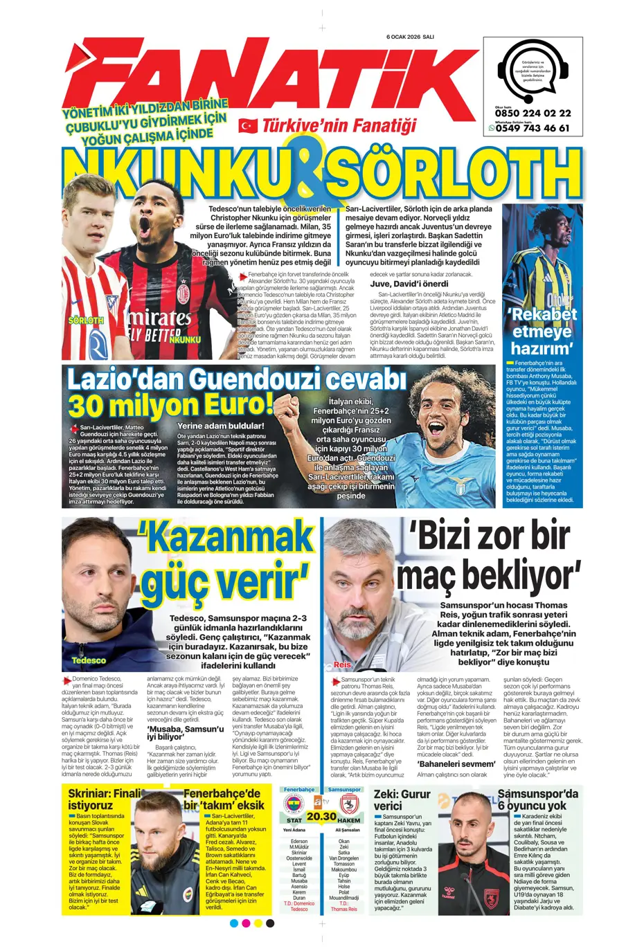 "Lookman Afrika Kupası'ndan direkt İstanbul'a" | Sporun manşetleri - 32 "Lookman Afrika Kupası'ndan direkt İstanbul'a" | Sporun manşetleri - 32