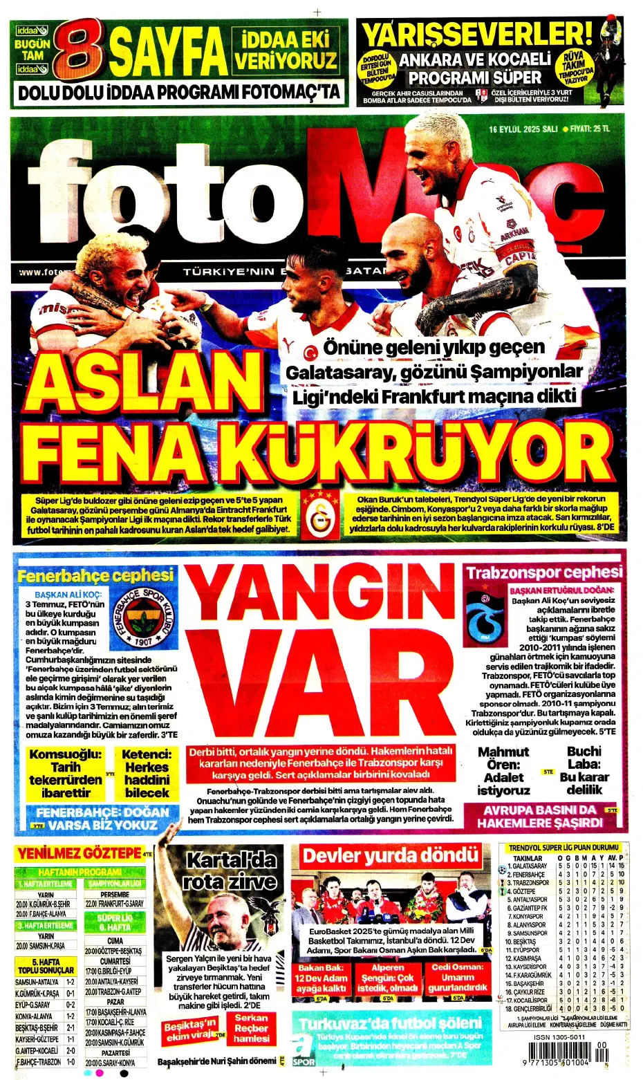 "Fenerbahçe'den David Alaba bombası" | Sporun manşetleri - 17