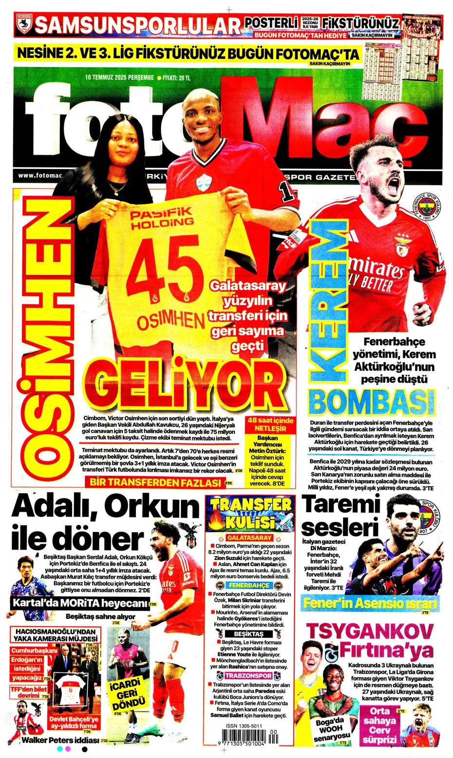 "Fenerbahçe'den Kerem Aktürkoğlu bombası" | Sporun manşetleri - 23