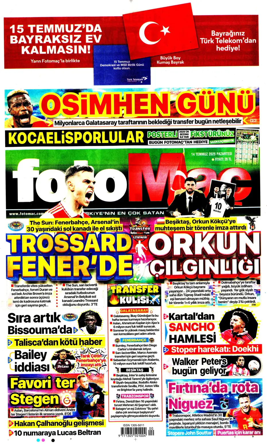 "Marco Asensio Fenerbahçe'de" | Sporun manşetleri - 24