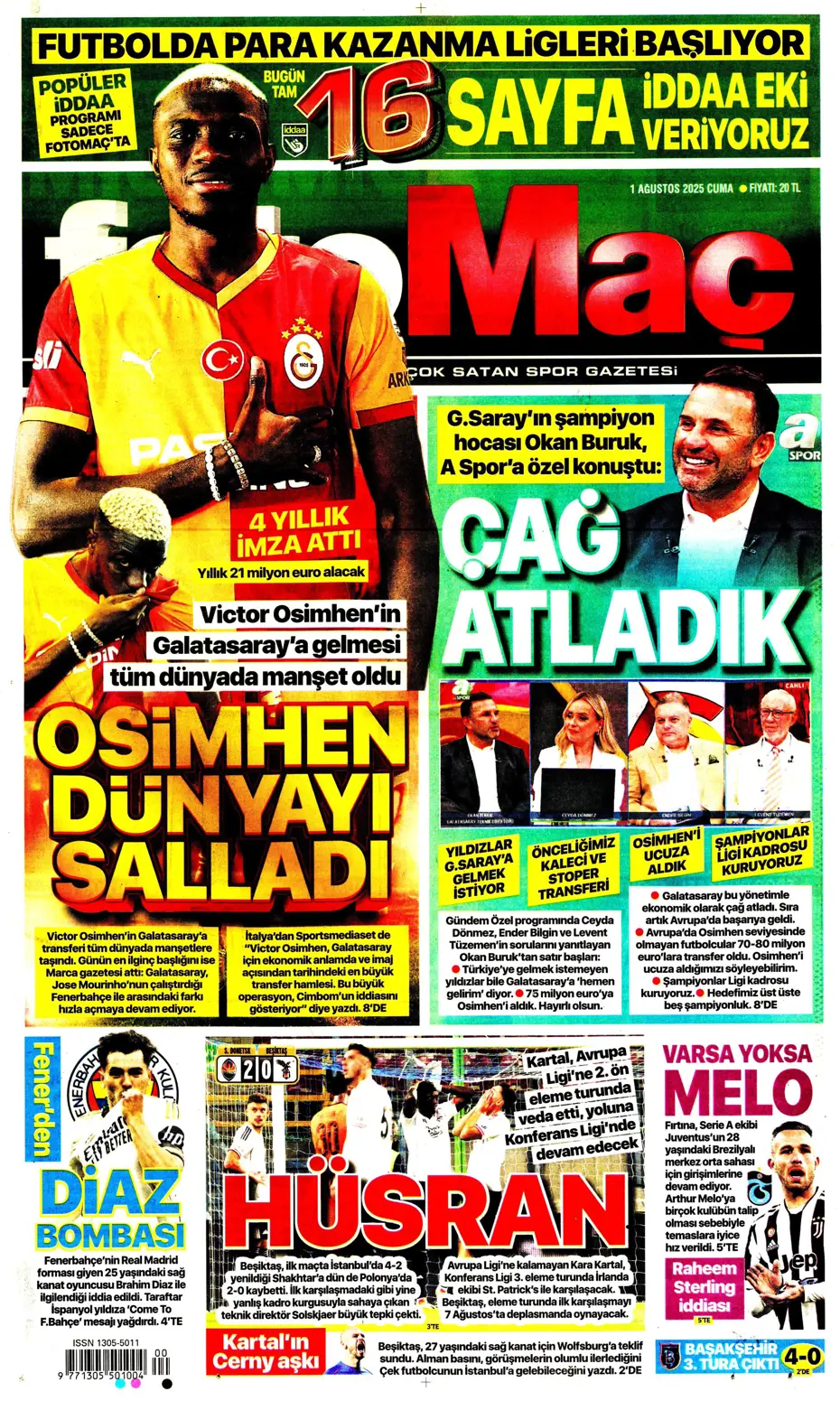 "Ederson için geri sayım" | Sporun manşetleri - 26