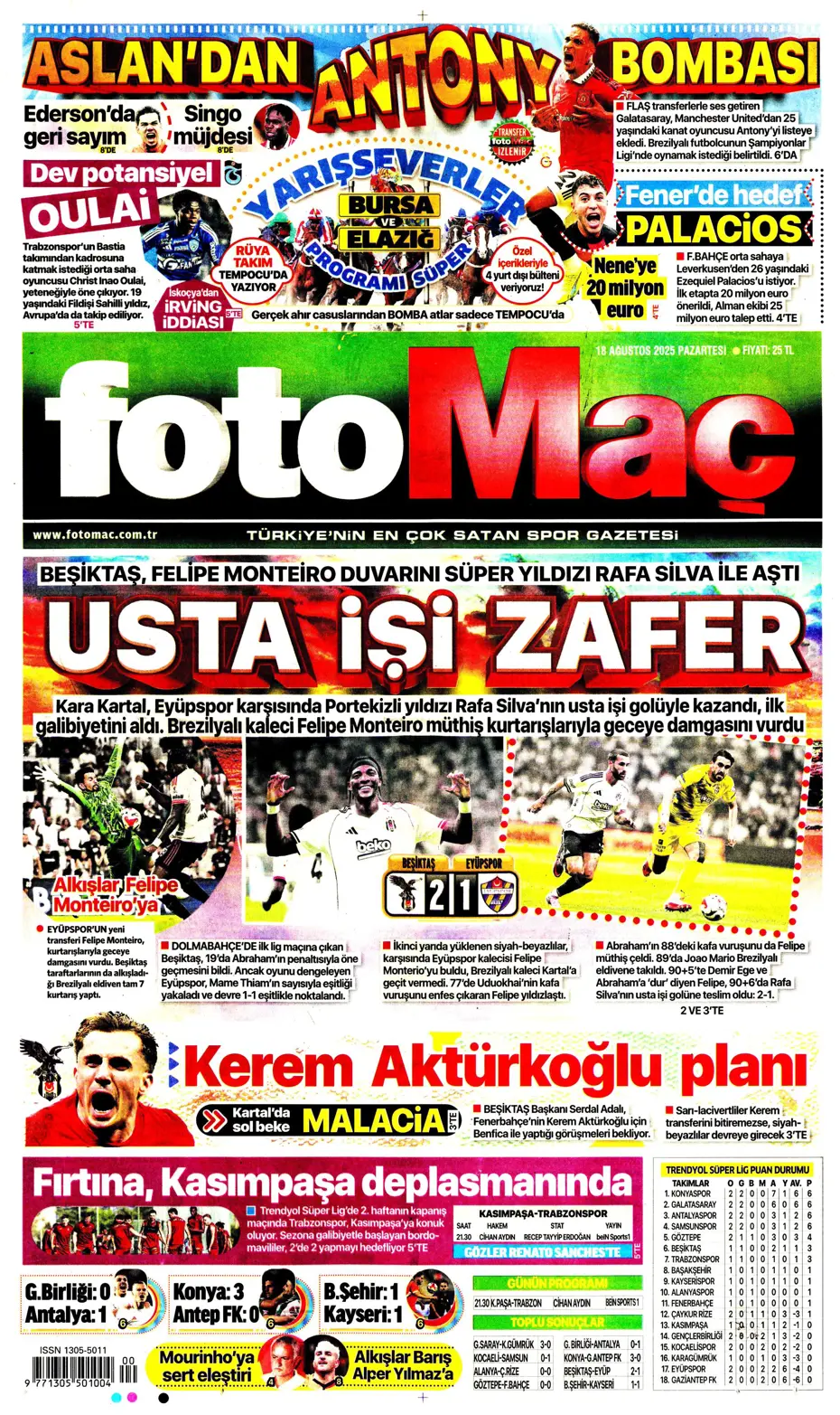 "Galatasaray'dan Antony bombası" | Sporun manşetleri - 28