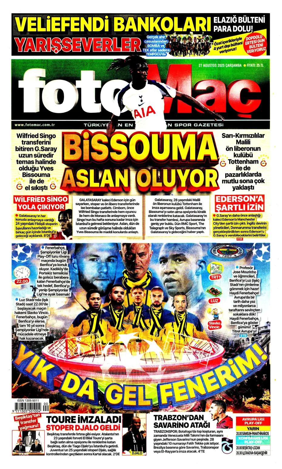 "Fenerbahçe'den 850 milyon euroluk tarihi hamle" | Sporun manşetleri - 24