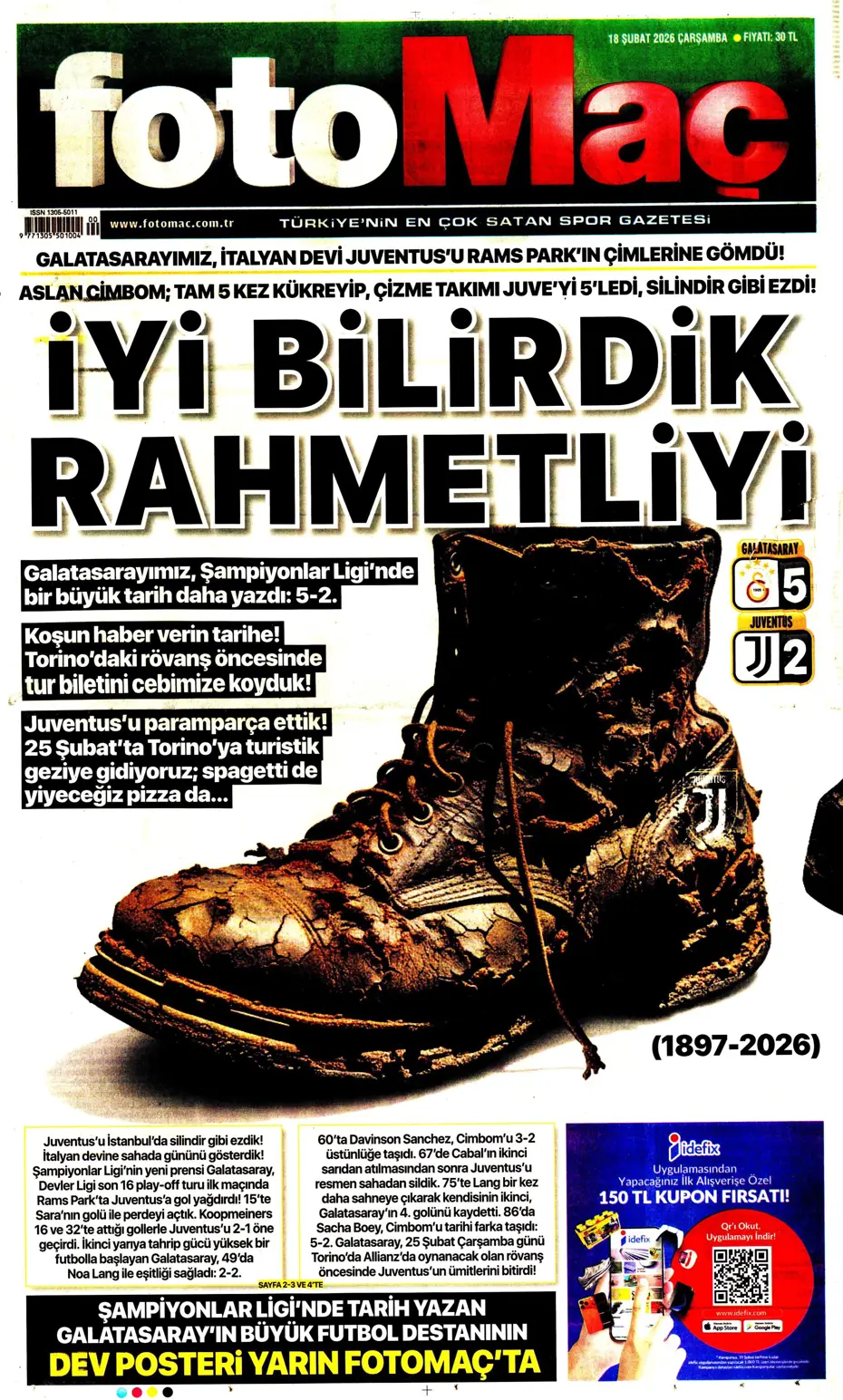 "Aslan Juve'yi perişan etti" | Sporun manşetleri - 35