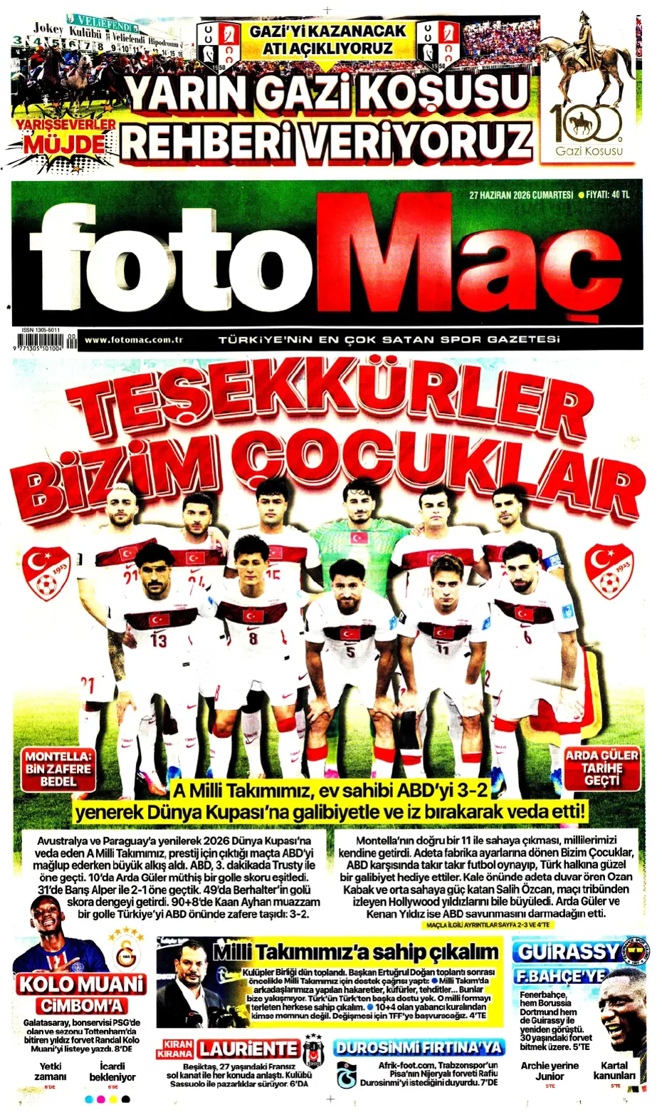 "Fenerbahçe'den bomba hamle: Oyarzabal" | Sporun manşetleri - 25
