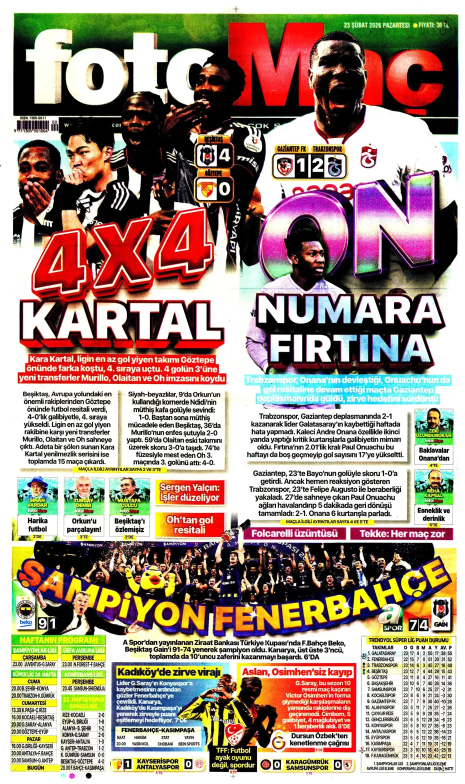 "Fenerbahçe'ye Galatasaray dopingi: Whatsapp grubunda bayram havası" | Sporun manşetleri - 17 "Fenerbahçe'ye Galatasaray dopingi: Whatsapp grubunda bayram havası" | Sporun manşetleri - 17