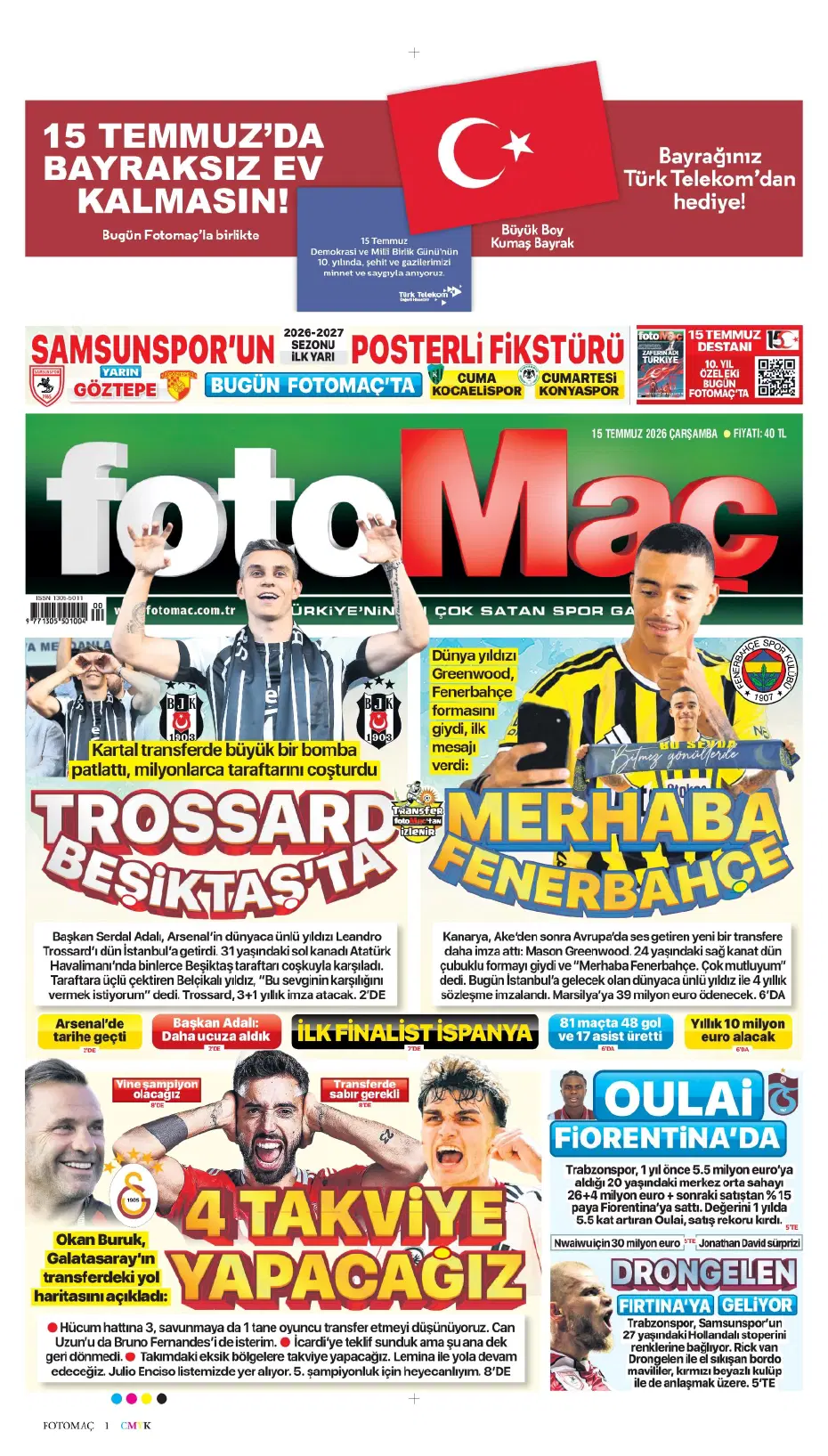 "Sıra geldi Rashford'a" | Sporun manşetleri - 26