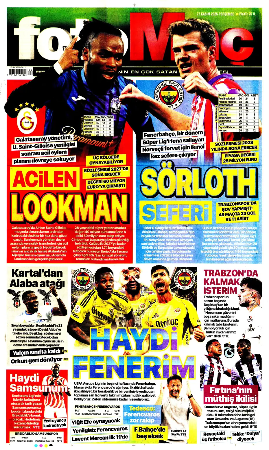 "Galatasaray'ı FIFA virüsü sardı" | Sporun manşetleri - 25