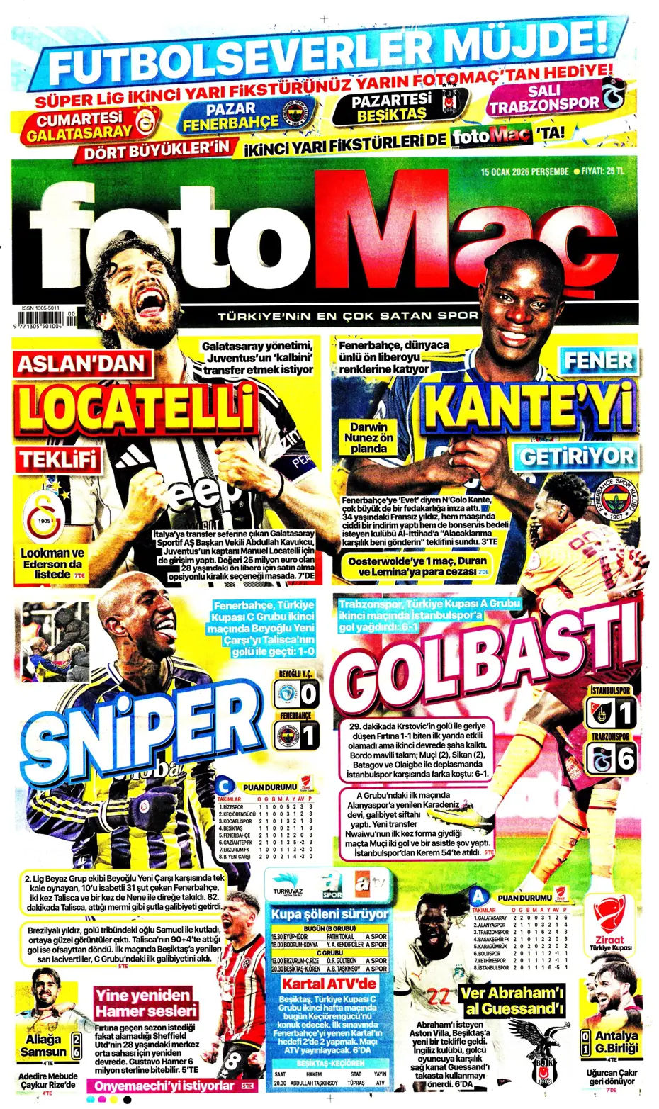 "Galatasaray'dan ters köşeye yatıran transfer: Manuel Locatelli" | Sporun manşetleri - 13