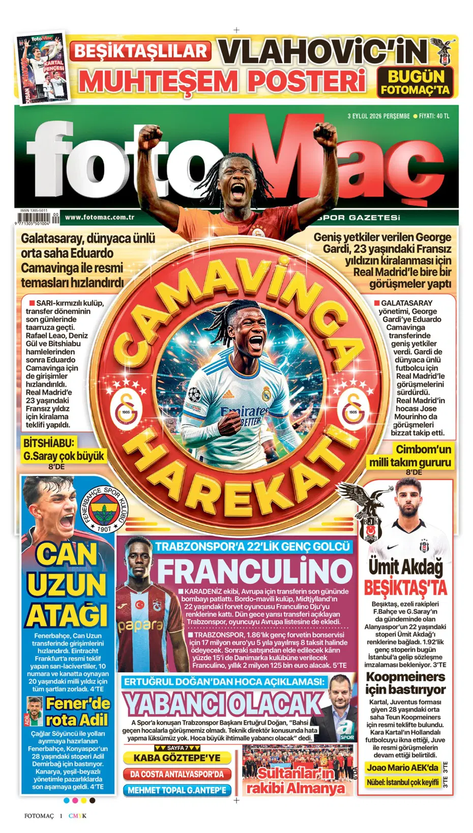 Can Uzun derken 2 isim daha! Fenerbahçe'den son gün bombaları | Sporun manşetleri - 21 Can Uzun derken 2 isim daha! Fenerbahçe'den son gün bombaları | Sporun manşetleri - 21