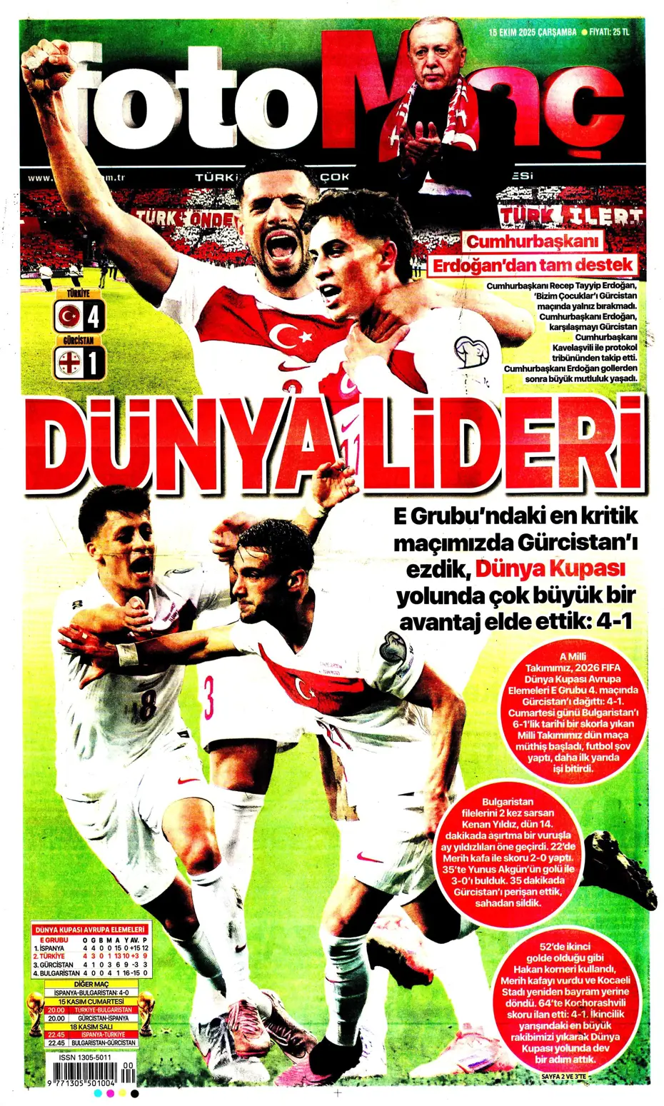 "Gürcistan'a dünyayı dar ettik" | Sporun manşetleri - 27