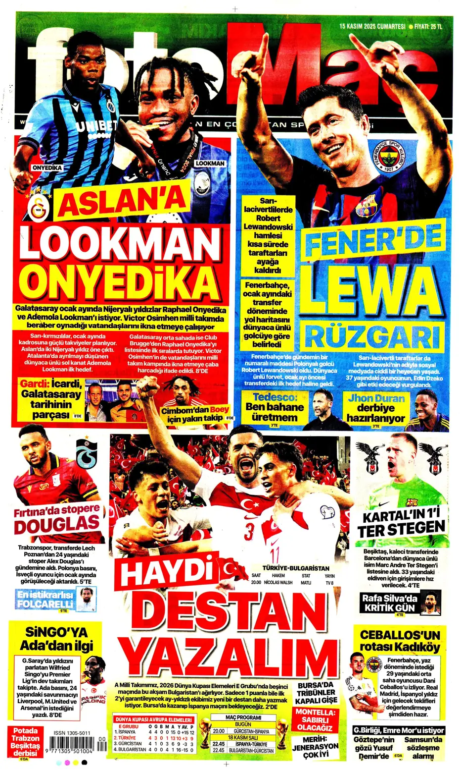 "İşte Fener'in Lewandowski için planı" | Sporun manşetleri - 32