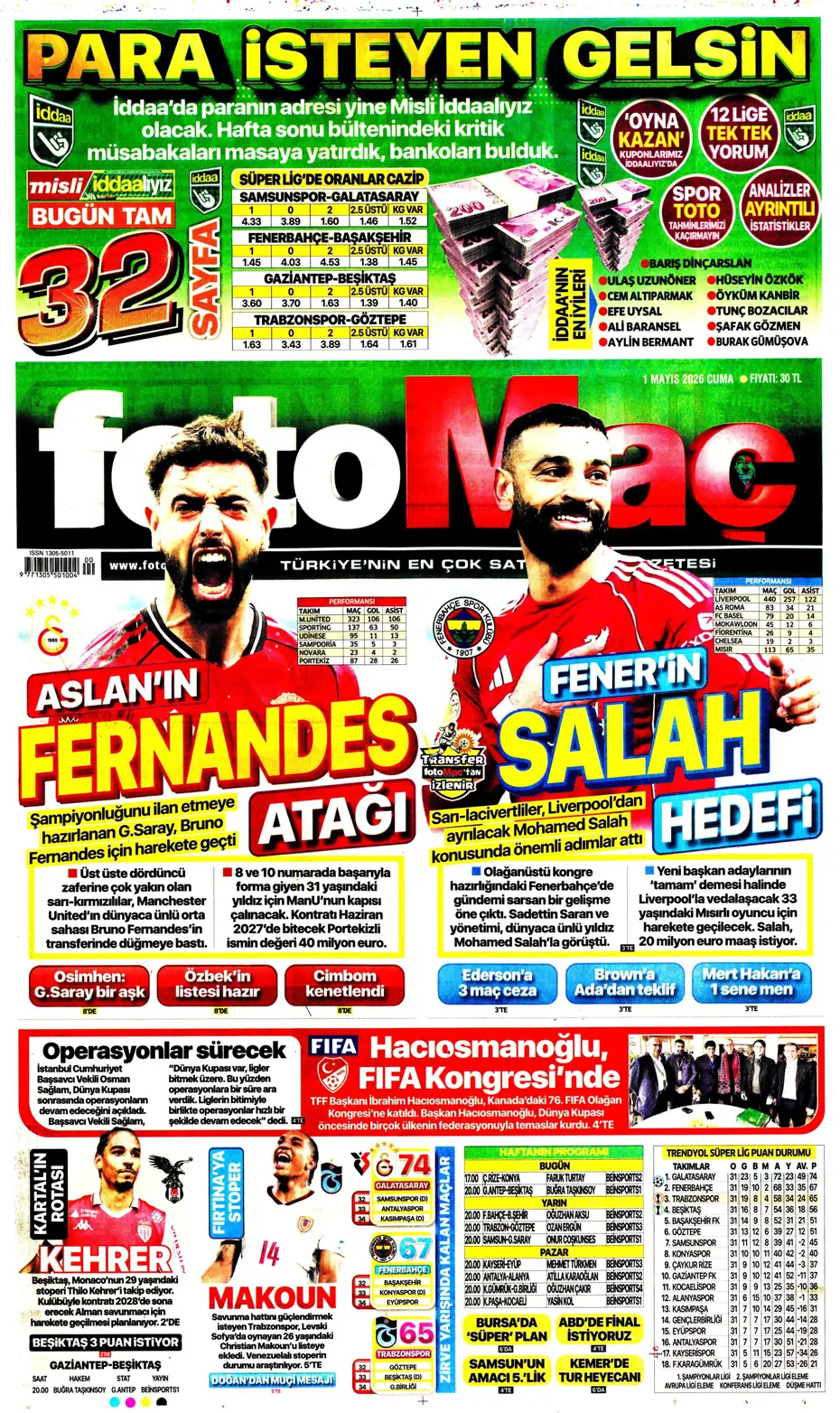 Fenerbahçe'den Salah bombası: Görüşme yapıldı | Sporun manşetleri - 11 Fenerbahçe'den Salah bombası: Görüşme yapıldı | Sporun manşetleri - 11