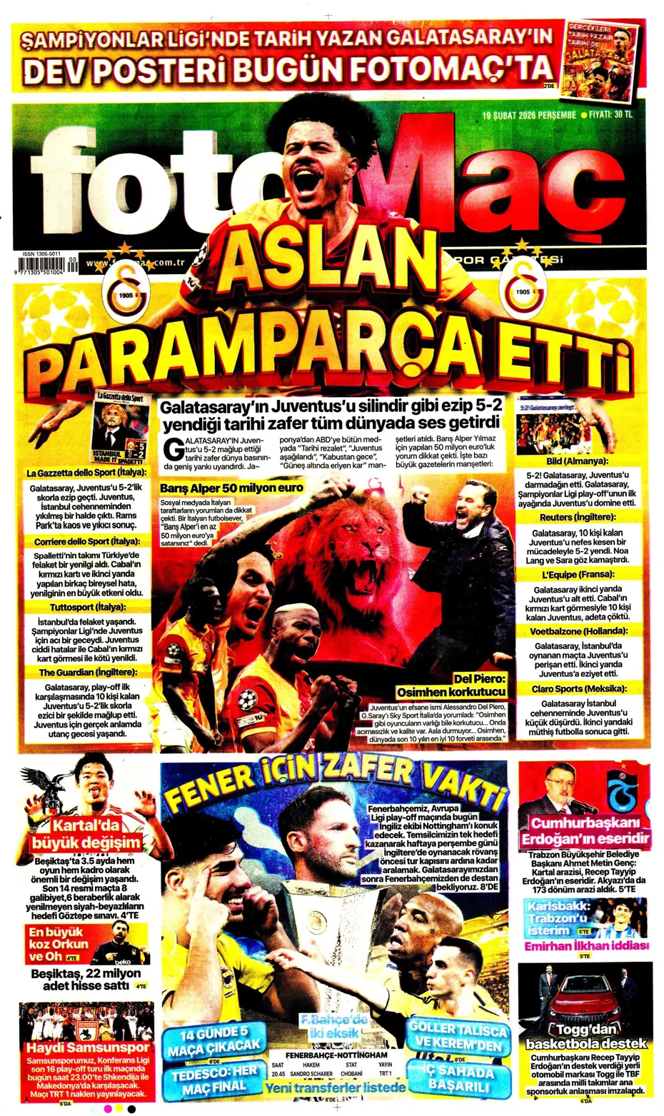 "Napoli'den Galatasaray'a Noa Lang için görülmemiş jest" | Sporun manşetleri - 13