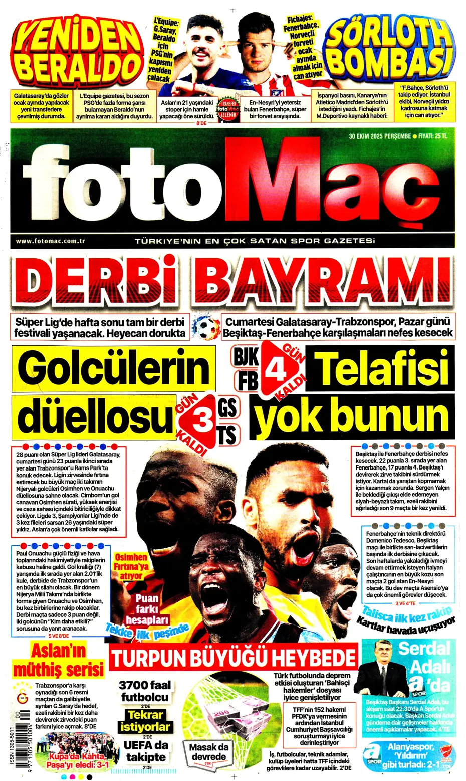 "Talisca teklife "Evet" dedi" | Sporun manşetleri - 25