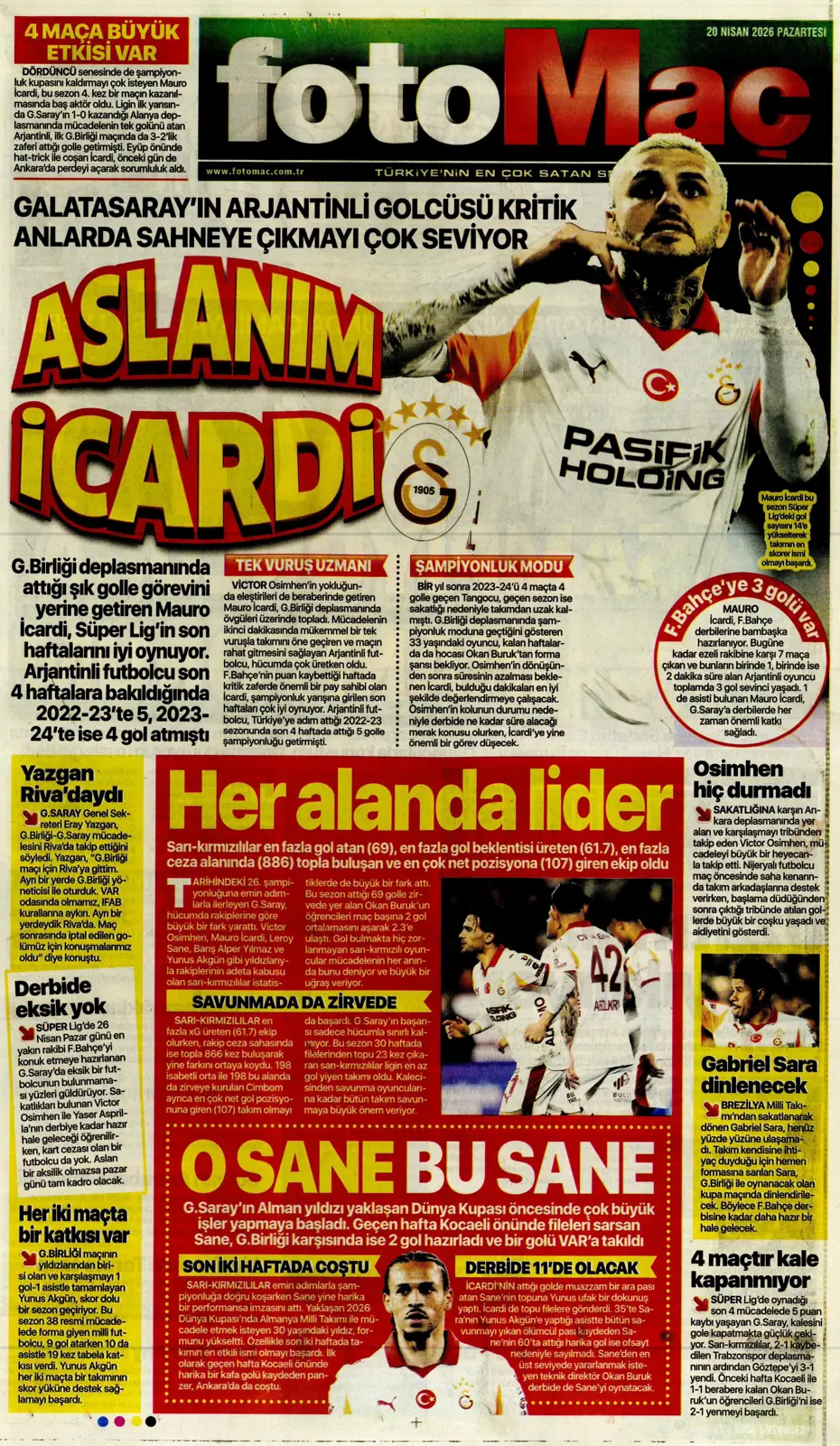 Eyvah! Gabriel Sara için geliyorlar | Sporun manşetleri - 34 Eyvah! Gabriel Sara için geliyorlar | Sporun manşetleri - 34