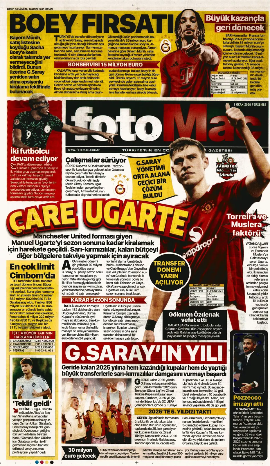 "Tedesco'dan transferde 3 isme olumlu rapor" | Sporun manşetleri - 9