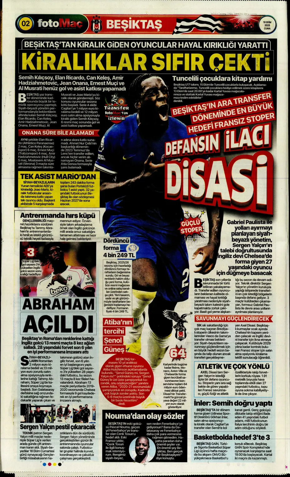 "Sadettin Saran ilk transferini milli yıldızla yapıyor" | Sporun manşetleri - 24