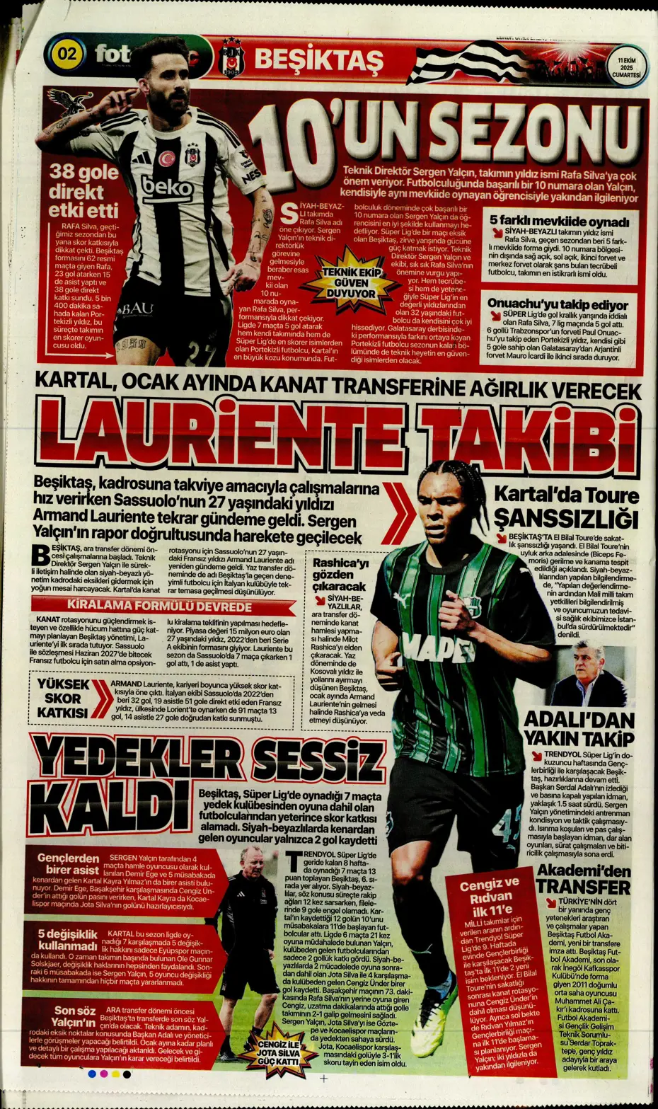 "Sergen Yalçın'ın yeni hedefi Çağlar Söyüncü" | Sporun manşetleri - 32