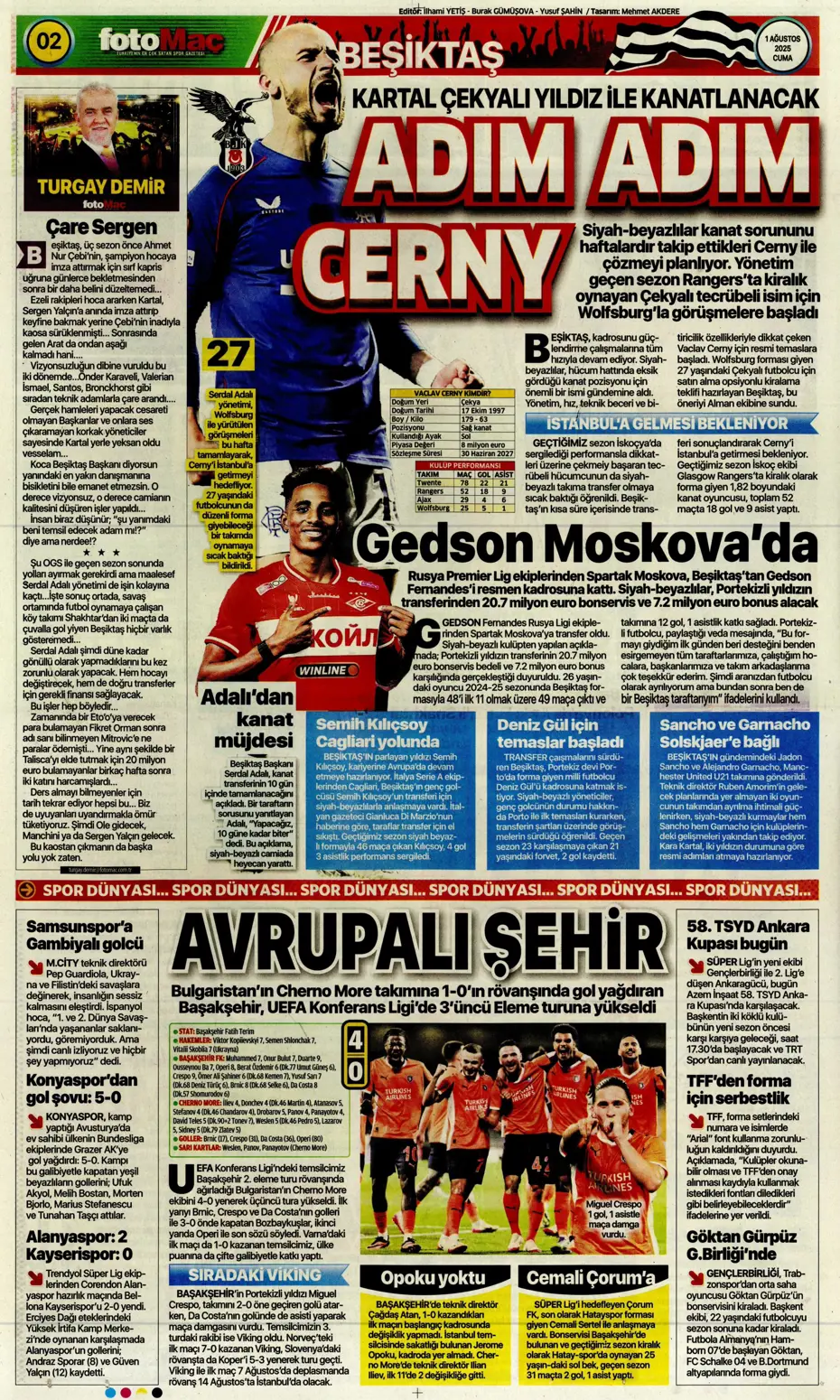 "Ederson için geri sayım" | Sporun manşetleri - 25