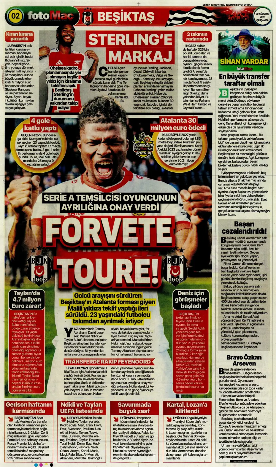 "Fenerbahçe'den Nene sonrası bir transfer daha" | Sporun manşetleri - 24