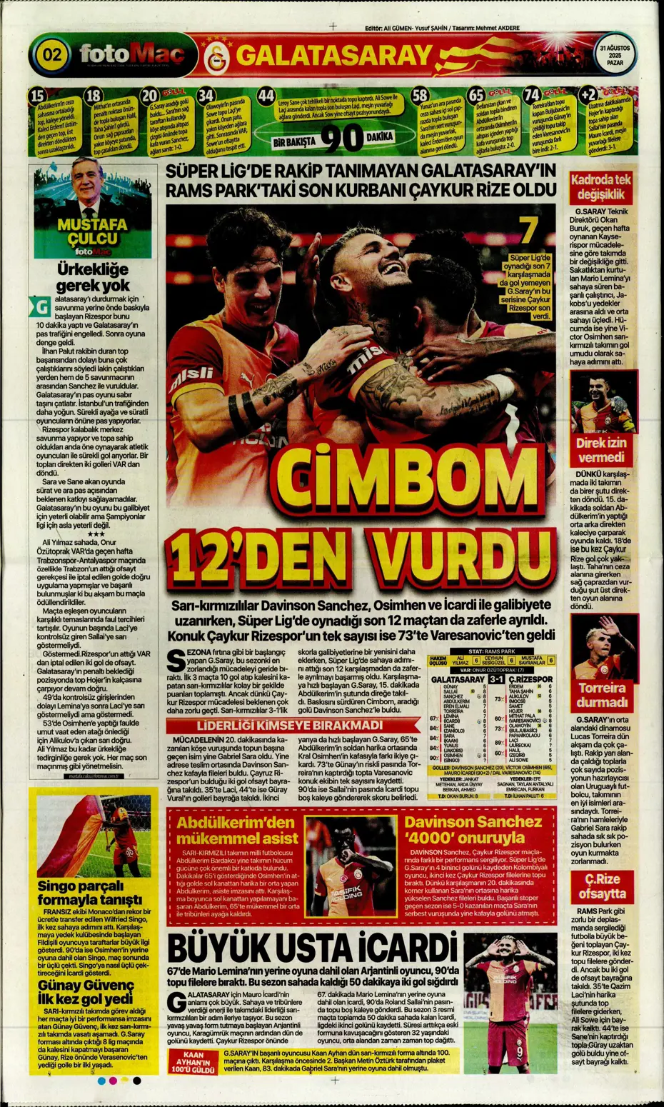 "Roger Schmidt'ten Fenerbahçe kararı" | Sporun manşetleri - 31