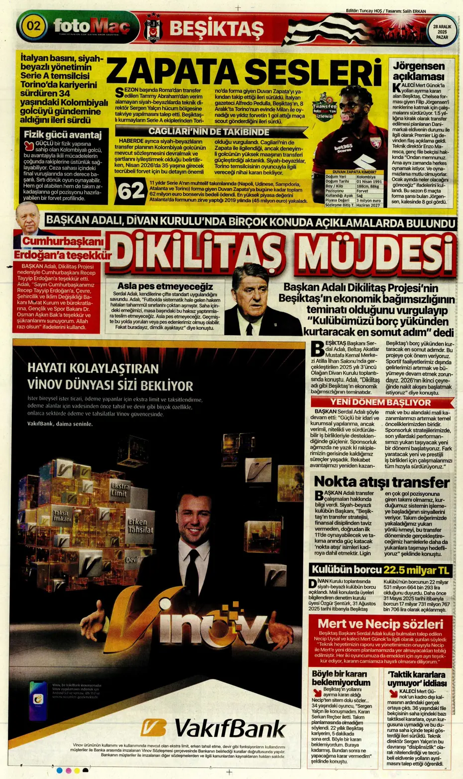 "Fenerbahçe'ye Szymanski piyangosu: Kabul ettiler" | Sporun manşetleri - 16 "Fenerbahçe'ye Szymanski piyangosu: Kabul ettiler" | Sporun manşetleri - 16