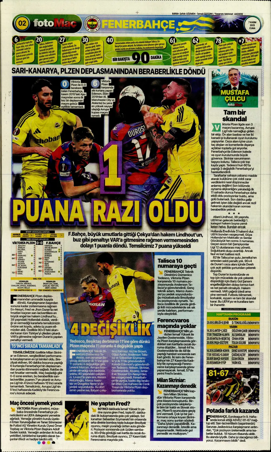 "Hakem Fenerbahçe'nin 2 puanını çaldı" | Sporun manşetleri - 26