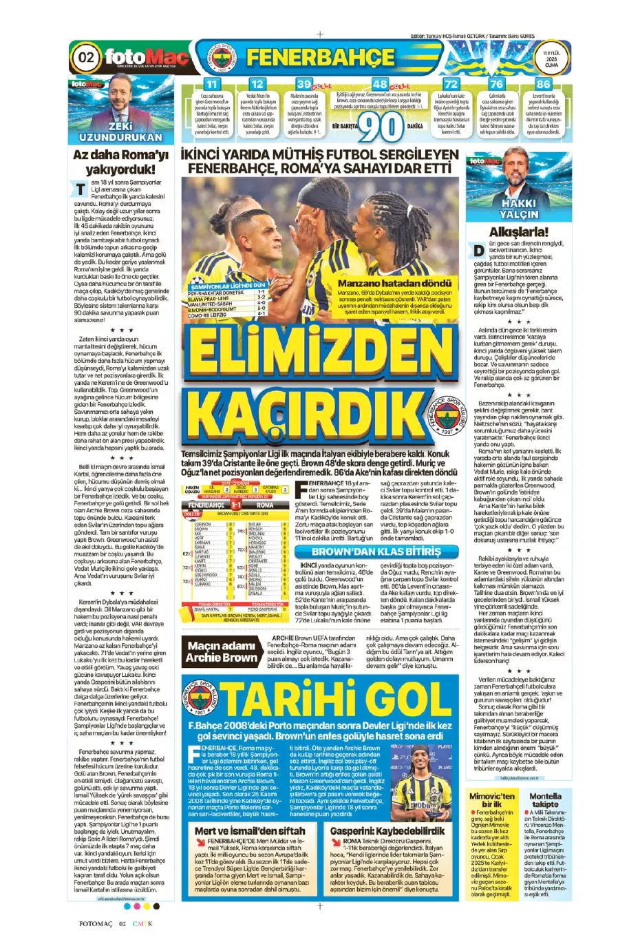"İsmail Kartal gitti, geldi" | Sporun manşetleri - 13