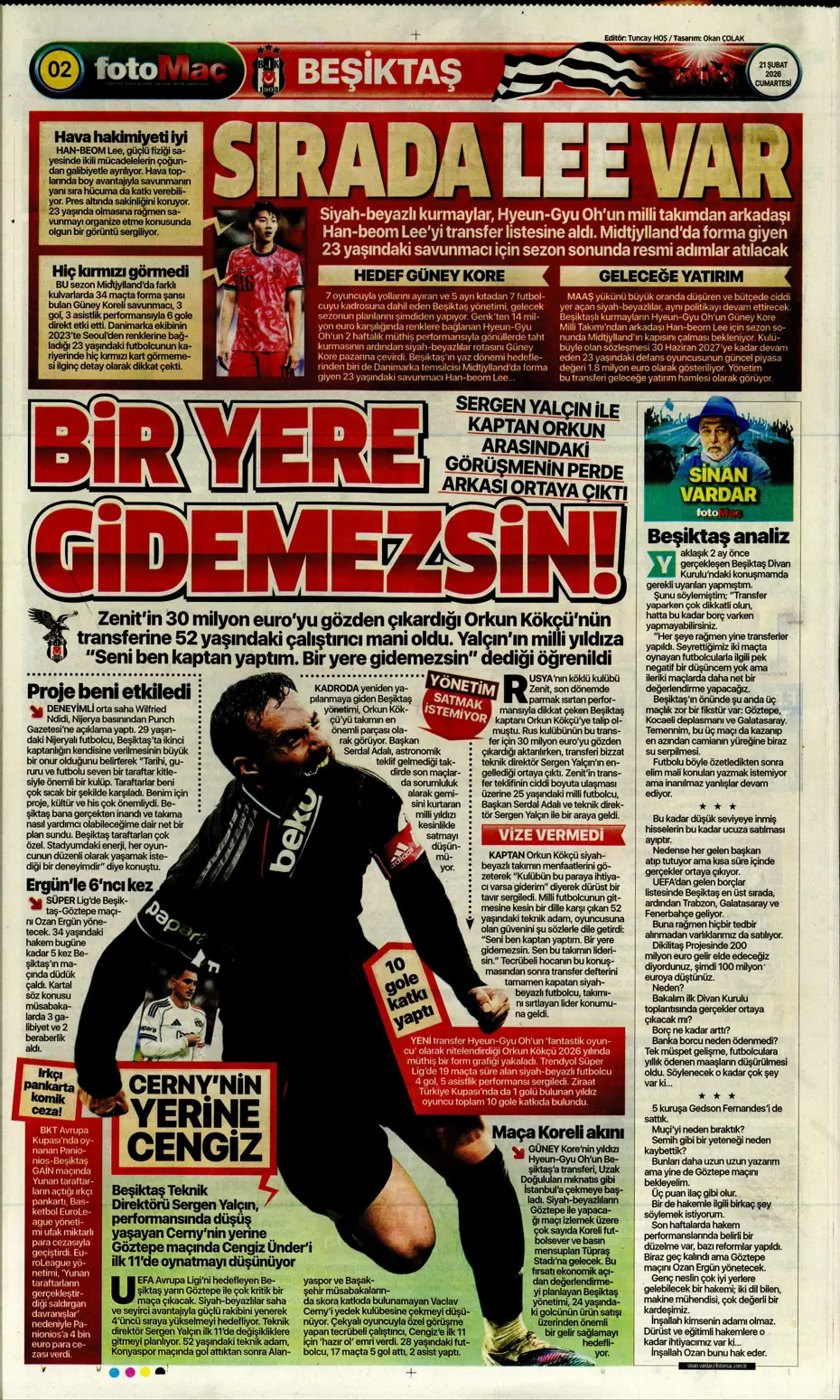 "İlk transfer Altay Bayındır" | Sporun manşetleri - 15