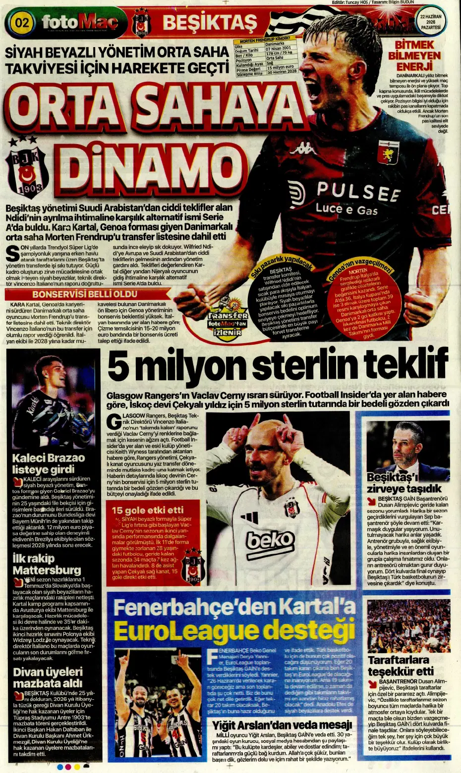 İsmail Kartal'dan Sidiki Cherif'le ilgili karar çıktı | Sporun manşetleri - 8 İsmail Kartal'dan Sidiki Cherif'le ilgili karar çıktı | Sporun manşetleri - 8