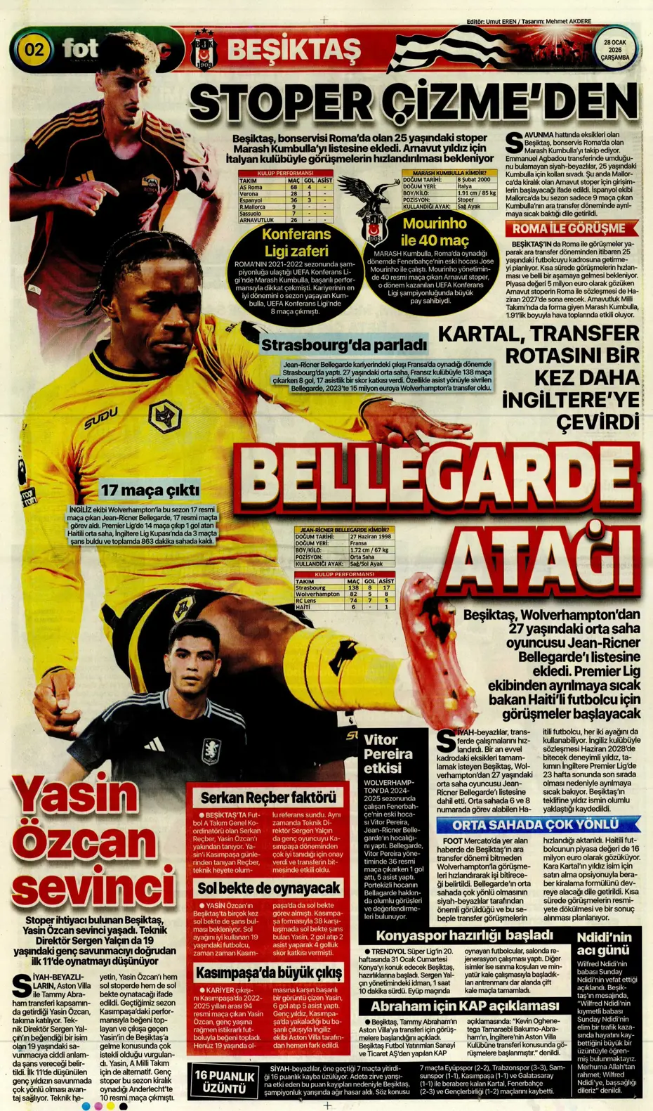 "Jose Mourinho Fenerbahçe'den bomba transfer yapıyor" | Sporun manşetleri - 13