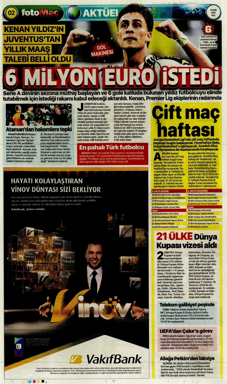 "Beşiktaş'ta İrfan Can Kahveci sürprizi" | Sporun manşetleri - 24 "Beşiktaş'ta İrfan Can Kahveci sürprizi" | Sporun manşetleri - 24